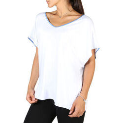tekstylia Damskie T-shirty z krótkim rękawem Emporio Armani EA7 - 3ytt53_tj40z Biały