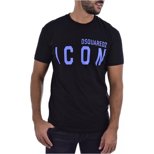 tekstylia Męskie T-shirty z krótkim rękawem Dsquared S79GC0001 Czarny