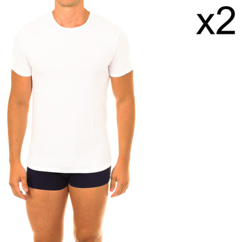 tekstylia Męskie T-shirty z krótkim rękawem DIM D00DM-0HY Biały