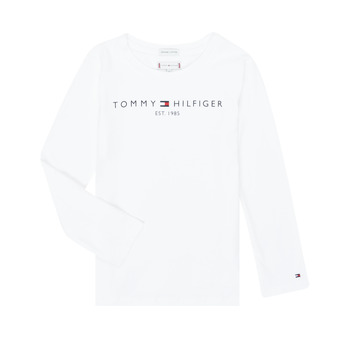 tekstylia Dziewczynka T-shirty z długim rękawem Tommy Hilfiger KG0KG05247-YBR-J Biały