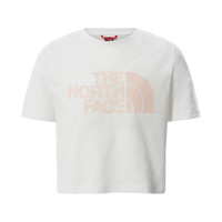 tekstylia Dziewczynka T-shirty z krótkim rękawem The North Face EASY CROPPED TEE Biały