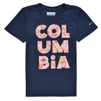 tekstylia Dziewczynka T-shirty z krótkim rękawem Columbia PETIT POND GRAPHIC Marine