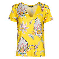 tekstylia Damskie T-shirty z krótkim rękawem Desigual LEMARK Żółty