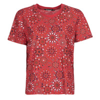 tekstylia Damskie T-shirty z krótkim rękawem Desigual LYON Czerwony