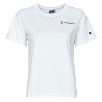 tekstylia Damskie T-shirty z krótkim rękawem Champion 113090 Biały
