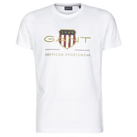 tekstylia Męskie T-shirty z krótkim rękawem Gant ARCHIVE SHIELD Biały