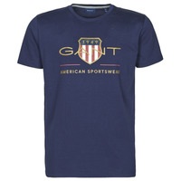 tekstylia Męskie T-shirty z krótkim rękawem Gant ARCHIVE SHIELD Marine