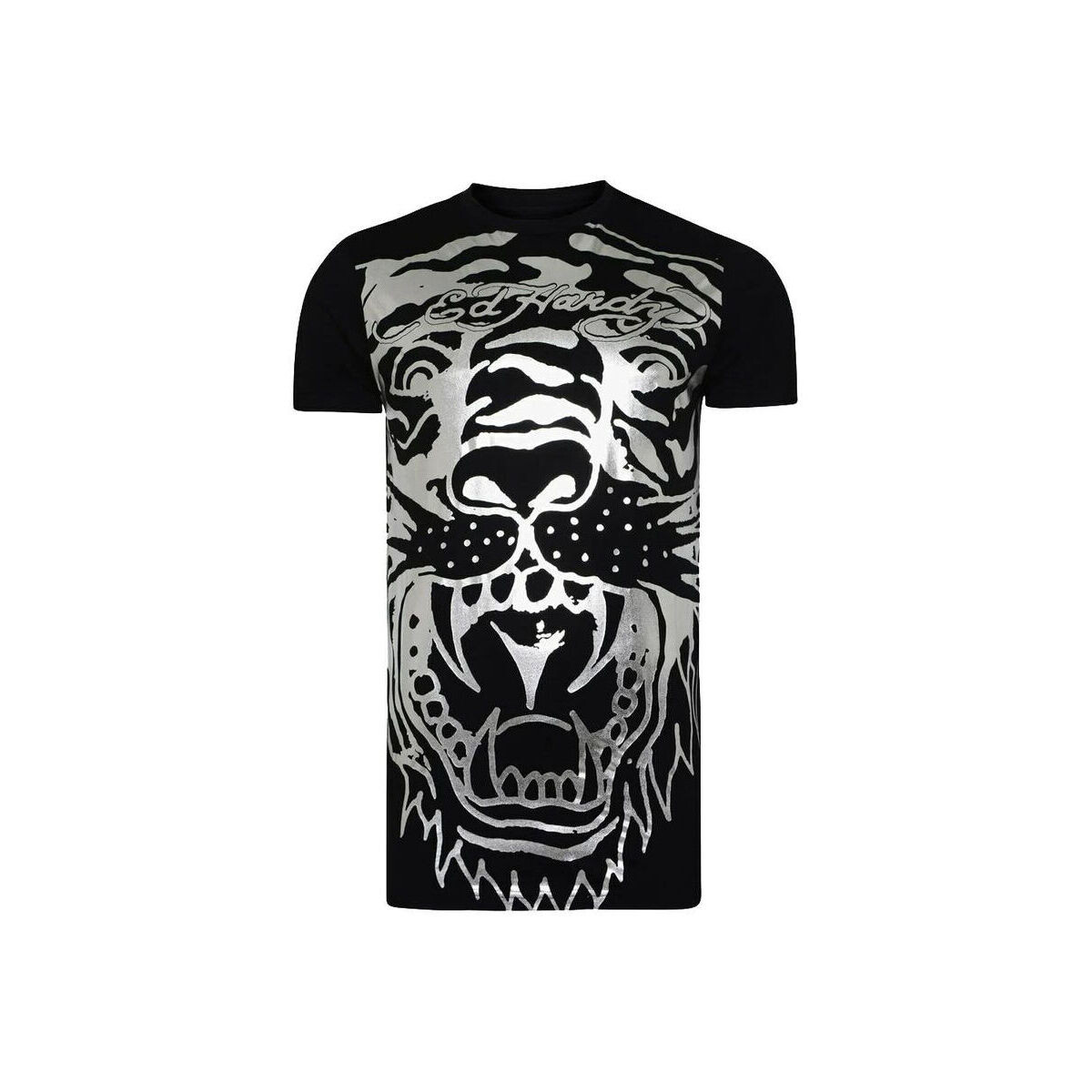 tekstylia Męskie T-shirty z krótkim rękawem Ed Hardy Big-tiger t-shirt Czarny