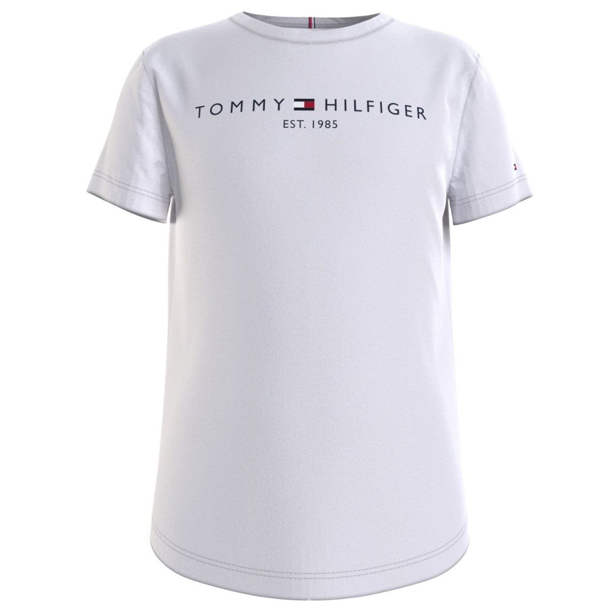 tekstylia Dziewczynka T-shirty z krótkim rękawem Tommy Hilfiger KG0KG05242-YBR Biały