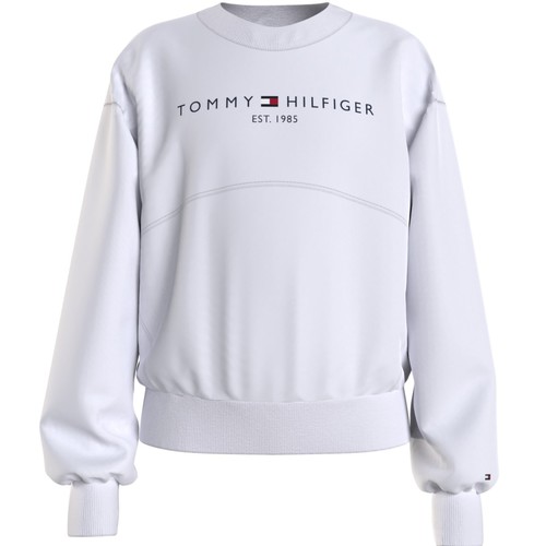tekstylia Dziewczynka Bluzy Tommy Hilfiger THUBOR Biały