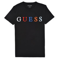 tekstylia Chłopiec T-shirty z krótkim rękawem Guess H1RJ04-K8HM0-BLK Czarny