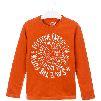 tekstylia Dziecko T-shirty z długim rękawem Losan 023-1013AL Pomarańczowy