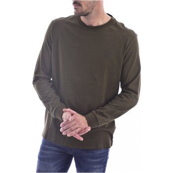 tekstylia Męskie T-shirty z długim rękawem Guess M0BI67 K8HM0 Zielony