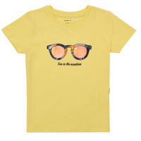 tekstylia Dziewczynka T-shirty z krótkim rękawem Name it NMFFISUMMER Żółty