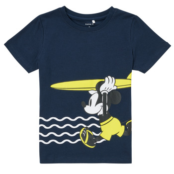 tekstylia Chłopiec T-shirty z krótkim rękawem Name it NMMMICKEY Marine