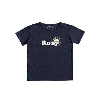 tekstylia Dziewczynka T-shirty z krótkim rękawem Roxy DAY AND NIGHT FOIL Marine