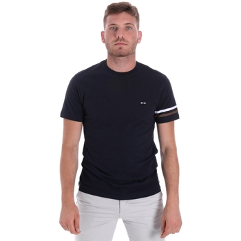 tekstylia Męskie T-shirty z krótkim rękawem Les Copains 9U9014 Niebieski
