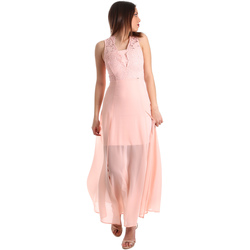 tekstylia Damskie Sukienki długie Gaudi 911FD15004 Różowy