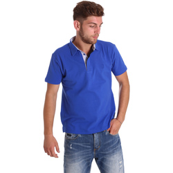 tekstylia Męskie Koszulki polo z krótkim rękawem Bradano 000116 Niebieski