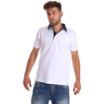 tekstylia Męskie Koszulki polo z krótkim rękawem Bradano 000115 Biały