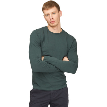 tekstylia Męskie T-shirty z długim rękawem Gas 300187 Zielony