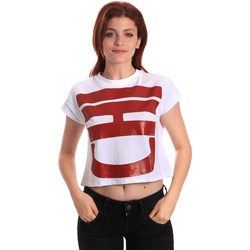 tekstylia Damskie T-shirty z krótkim rękawem Fornarina SE175L31JG0709 Biały