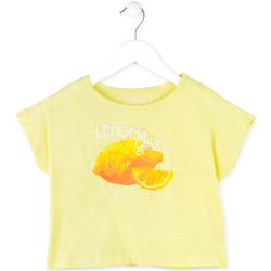 tekstylia Dziewczynka T-shirty z krótkim rękawem Losan 714 1211AB Żółty