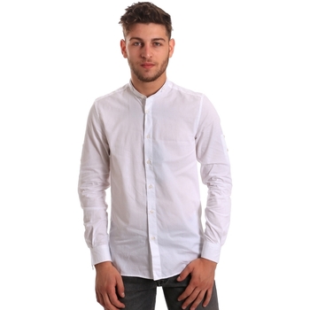 tekstylia Męskie Koszule z długim rękawem Antony Morato MMSL00429 FA440006 Biały
