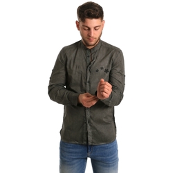 tekstylia Męskie Koszule z długim rękawem Antony Morato MMSL00452 FA400014 Zielony