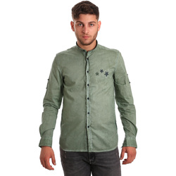 tekstylia Męskie Koszule z długim rękawem Antony Morato MMSL00452 FA400014 Zielony