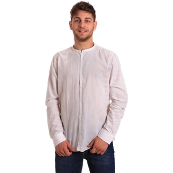 tekstylia Męskie Koszule z długim rękawem Gaudi 811FU45020 Biały