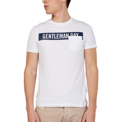 tekstylia Męskie T-shirty z krótkim rękawem Gas 542992 Biały