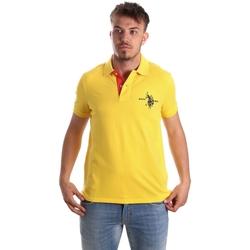 tekstylia Męskie Koszulki polo z krótkim rękawem U.S Polo Assn. 50336 51267 Żółty