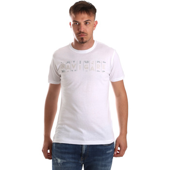 tekstylia Męskie T-shirty z krótkim rękawem Navigare NV31081 Biały