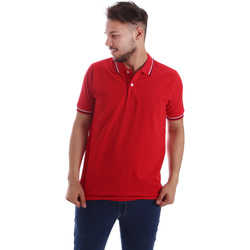 tekstylia Męskie Koszulki polo z krótkim rękawem Key Up 2Q70G 0001 Czerwony