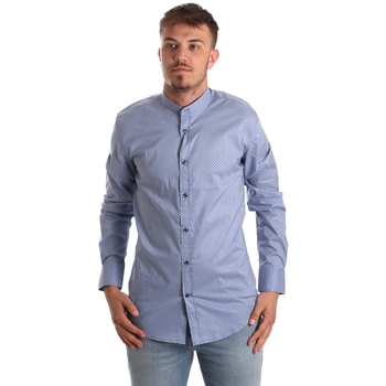 tekstylia Męskie Koszule z długim rękawem Antony Morato MMSL00526 FA430086 Niebieski