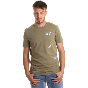 tekstylia Męskie T-shirty i Koszulki polo Antony Morato MMKS01515 FA100144 Zielony