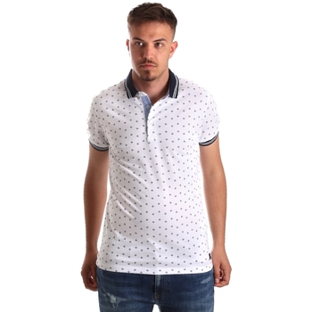 tekstylia Męskie Koszulki polo z krótkim rękawem Navigare NV82099 Biały