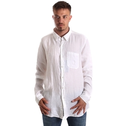tekstylia Męskie Koszule z długim rękawem Navigare NV92067 BD Biały