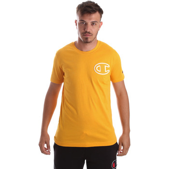 tekstylia Męskie T-shirty z krótkim rękawem Champion 213251 Żółty