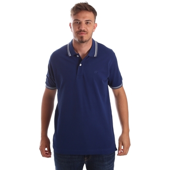 tekstylia Męskie T-shirty i Koszulki polo Key Up 2Q70G 0001 Niebieski