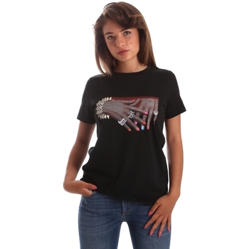 tekstylia Damskie T-shirty z krótkim rękawem Byblos Blu 2WT0013 TE0041 Czarny