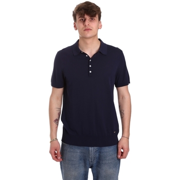tekstylia Męskie Koszulki polo z krótkim rękawem Gaudi 011BU53011 Niebieski