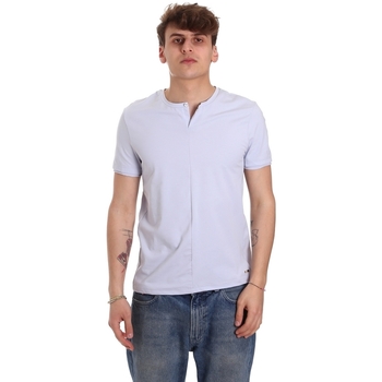 tekstylia Męskie T-shirty z krótkim rękawem Gaudi 011BU64094 Fioletowy