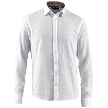 tekstylia Męskie Koszule z długim rękawem Lumberjack CM80846 001 603 Biały