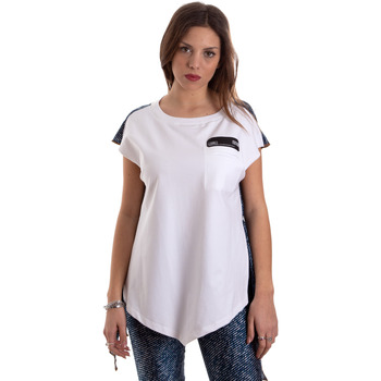 tekstylia Damskie T-shirty i Koszulki polo Versace D3HVB657S0683904 Biały