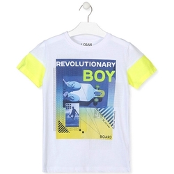 tekstylia Chłopiec T-shirty z krótkim rękawem Losan 013-1006AL Biały