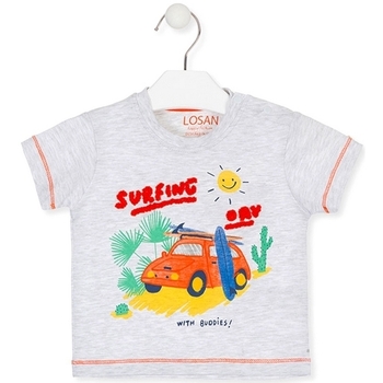 tekstylia Dziecko T-shirty z krótkim rękawem Losan 017-1015AL Szary