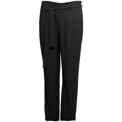 tekstylia Damskie Spodnie z lejącej tkaniny / Alladynki Smash S1829415 Czarny