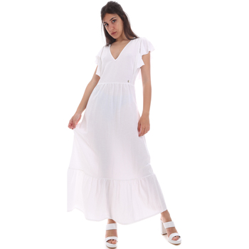 tekstylia Damskie Sukienki Gaudi 011BD15039 Biały
